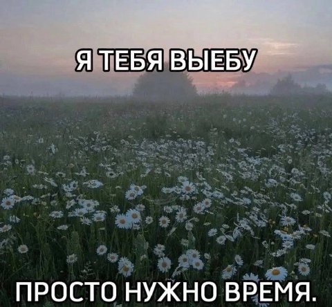 Я ТЕБЯ ВЫЕБУ ПРОСТО НУЖНО ВРЕМЯ.