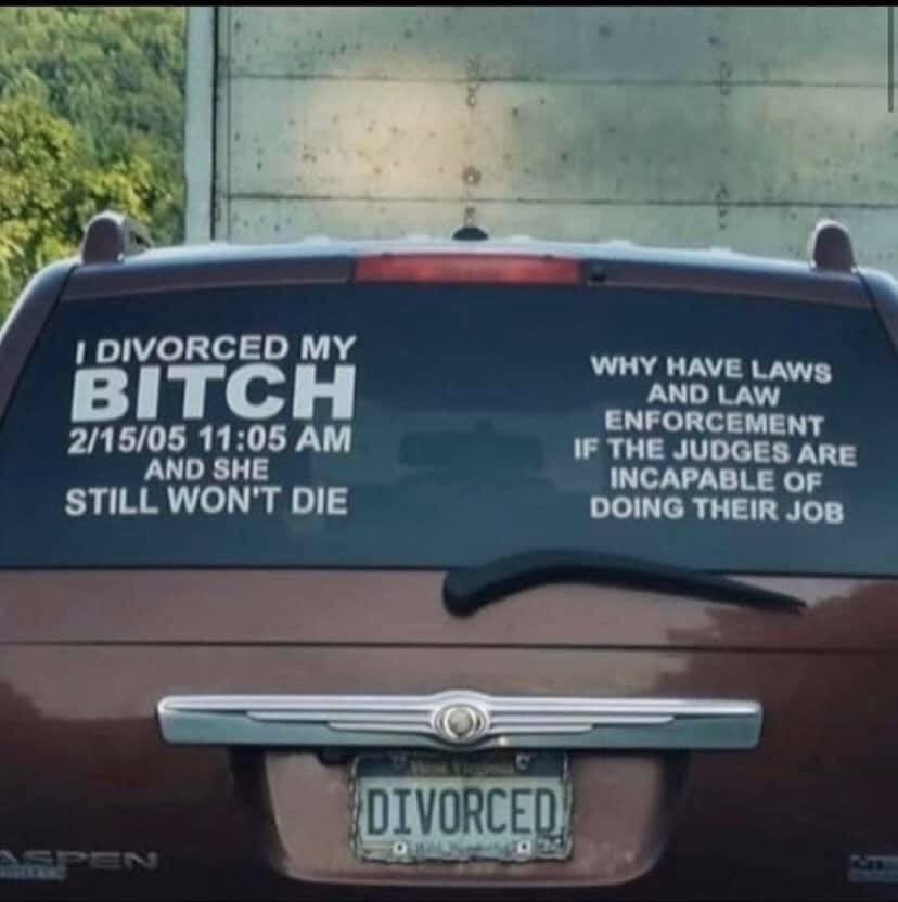 4 А... DIVORCED MY WHY HAVE AND BITCH ENFORCEMENT 2/15/05 11:05 IF THE JUDGES ARE AND SHE INCAPABLE OF STILL WON'T DIE DOING THEIR JOB