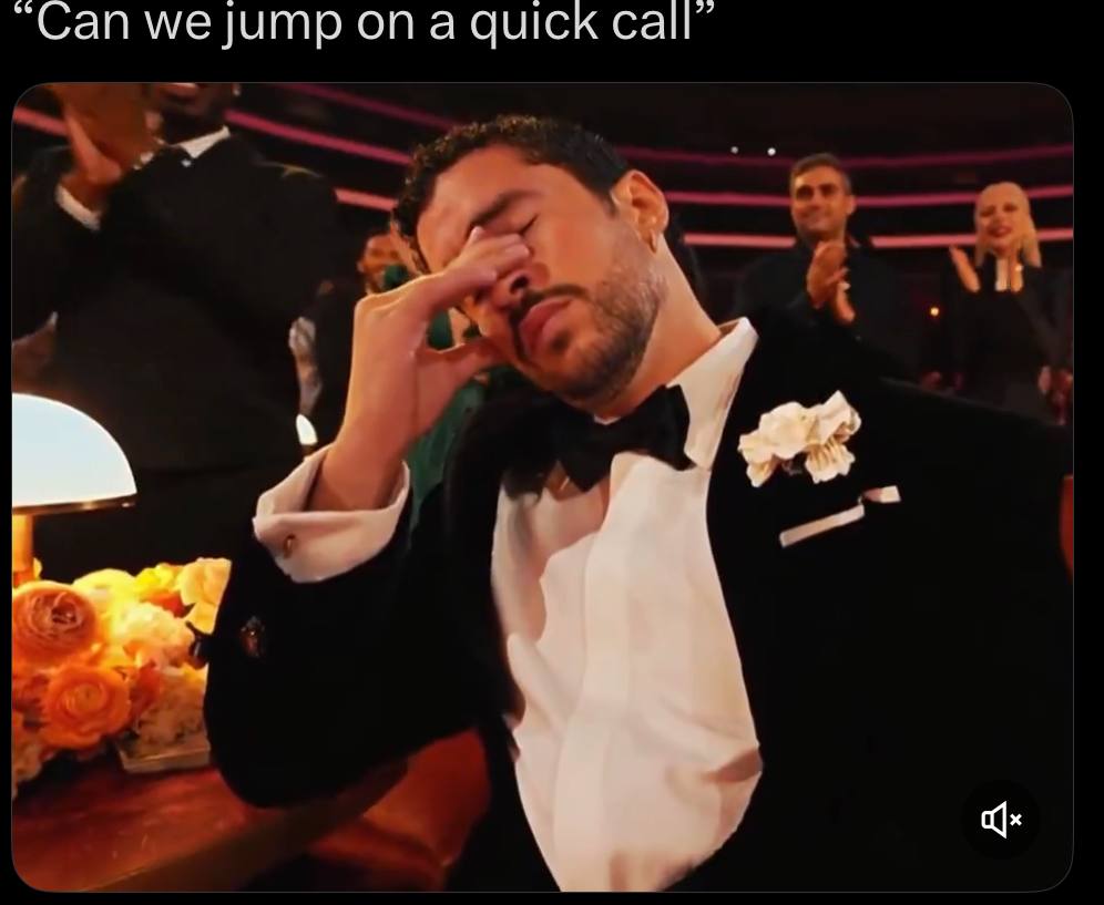 “Can we jump ona quick call”