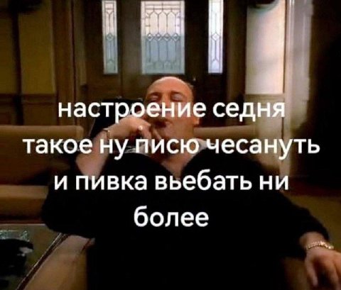 настроение седня такое ну писю чесануть и пивка вьебать ни более