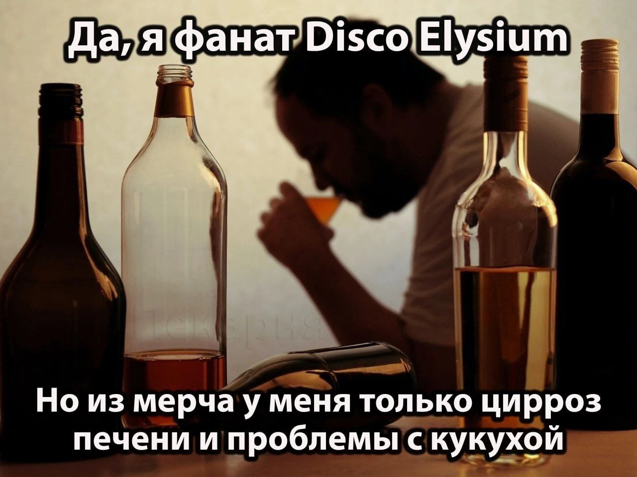 Да, я фанат Но из мерчау меня только цирроз печени и проблемы с кукухой