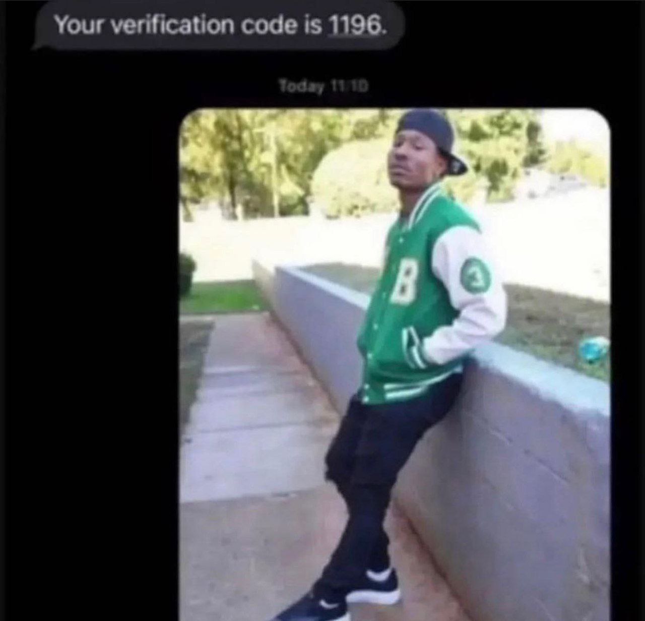 Your verification code is 1196.