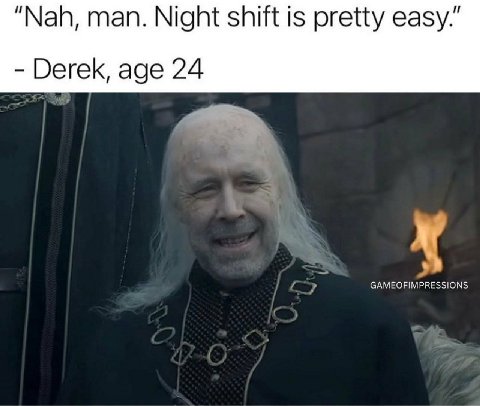 If you have ability to not work at night, don't work at night