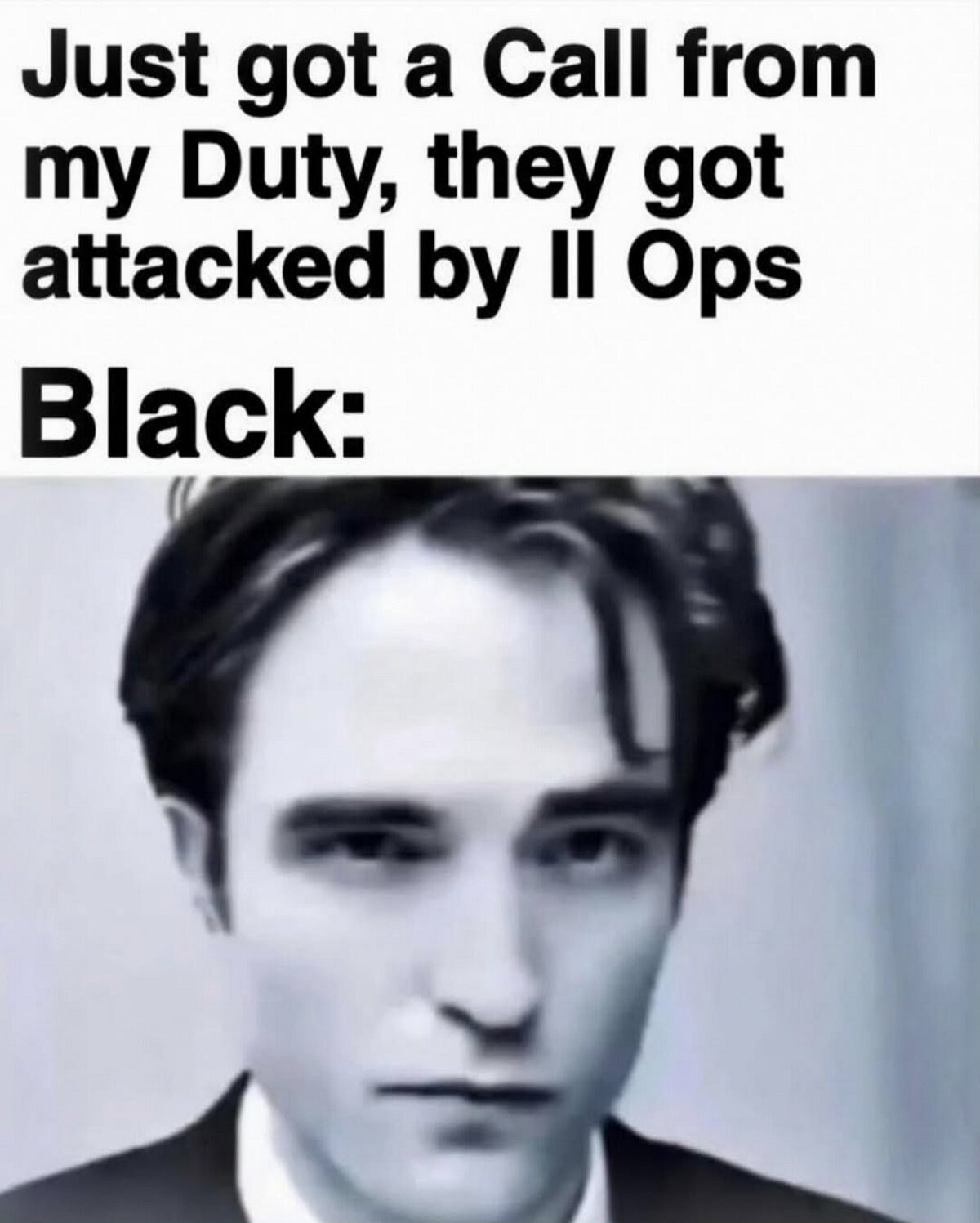 Just got a Call from my Duty, they got attacked Ops Black: