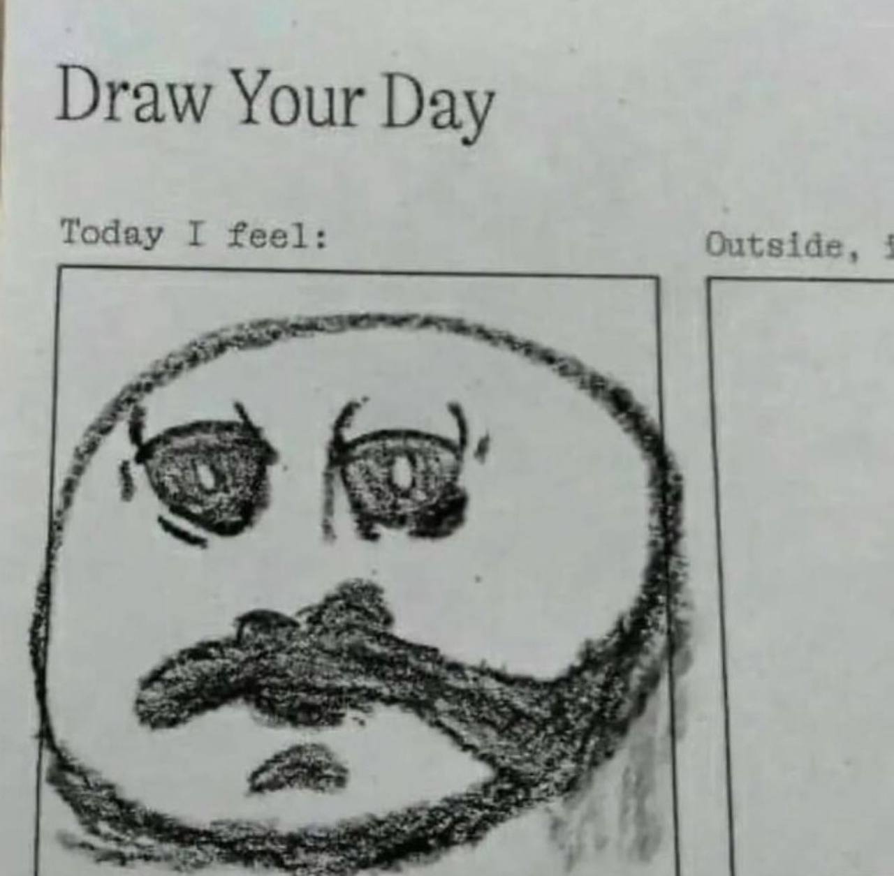 Draw Your Day Today I feel: Outside, 4