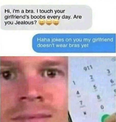 a bra. touch your boobs every day. Are you Jealous? Hana jokes on you my girifriend doesn't wear bras ina 4 7