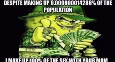 DESPITE MAKING UP 0.000000014286°. OF THE POPULATION ЕМАКЕ СЕХ WITH УПИВ MOM