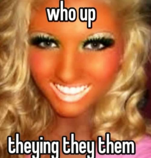 who up theying they them