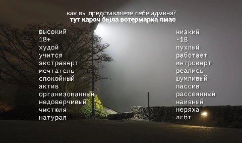 как вы представляете себе админа? тут кароч была вотермарка лмао ВЫСОКИЙ НИЗКИЙ 18+ -18 худой пухлый учится работает экстраверт интроверт мечтатель реались СПОКОЙНЫЙ шумливый актив пассив организованн