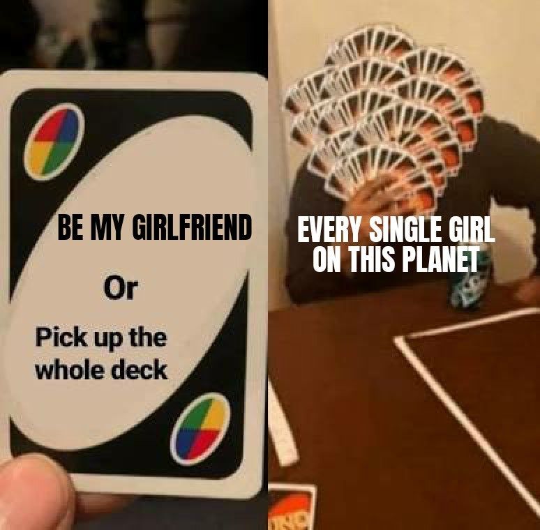 BE MY GIRLFRIEND ON THIS PLAN Or Pick up the whole deck ON