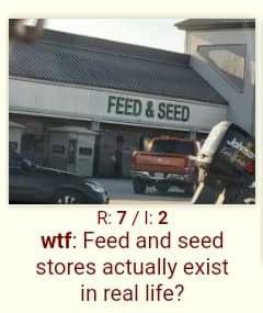 wtf: Feed and seed stores actually exist in real life?