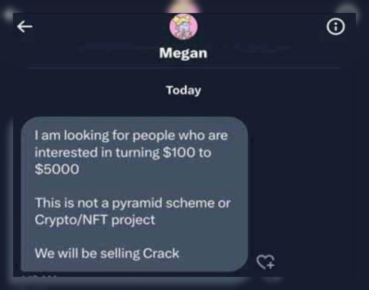 a я Мерап Today tam looking for people who are interested in to $5000 This 15 not a pyramid scheme о! Crypto/NFT project We will be selling Crack