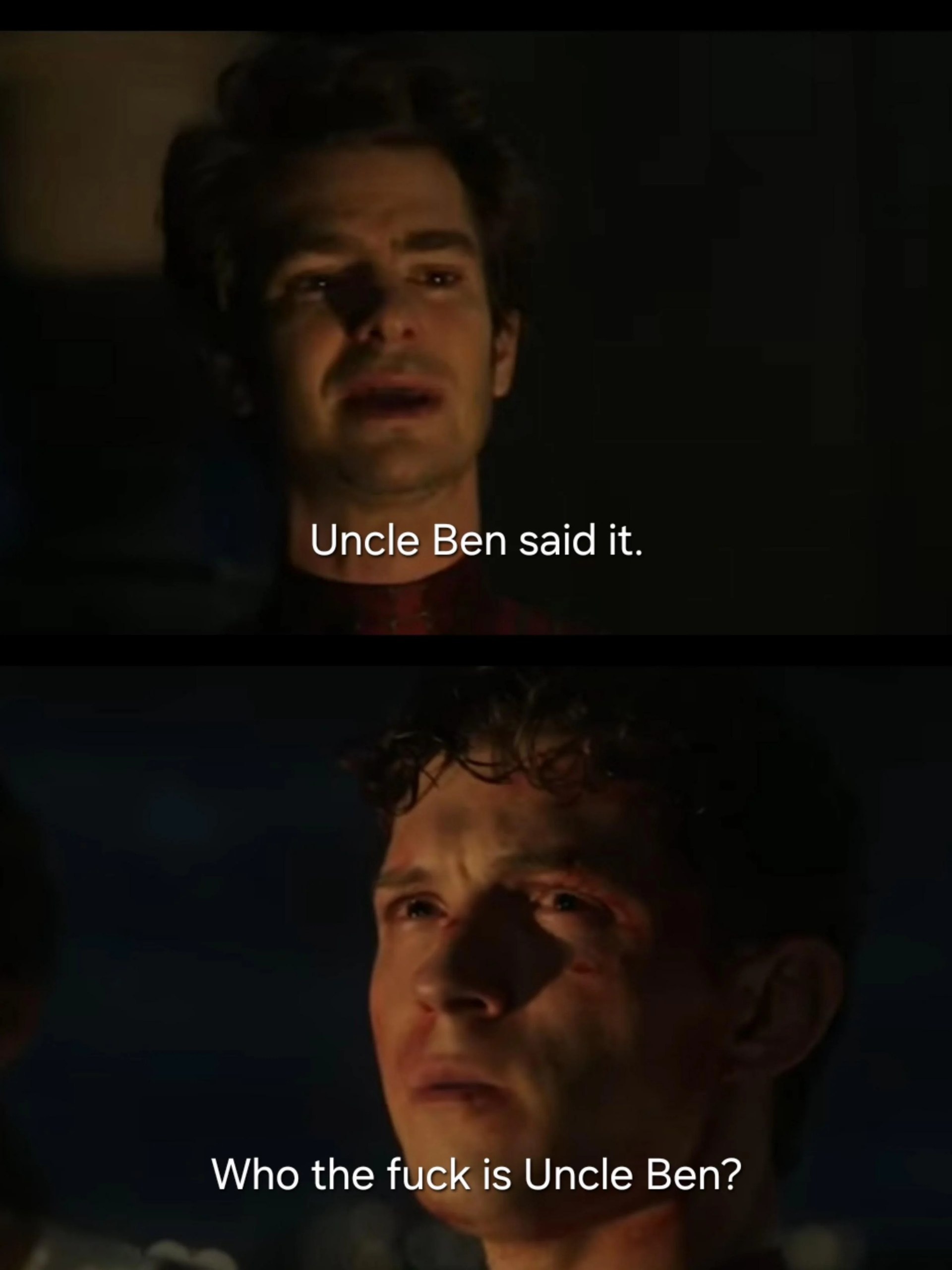 Uncle Ben said К. Who the fuck is Uncle Ben?