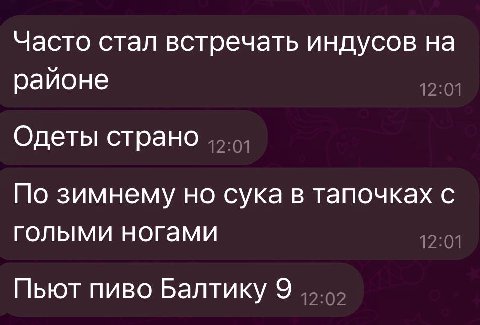 Часто стал встречать индусов на районе Одеты страно По зимнему но сука в тапочках с голыми ногами Пьют пиво Балтику 9