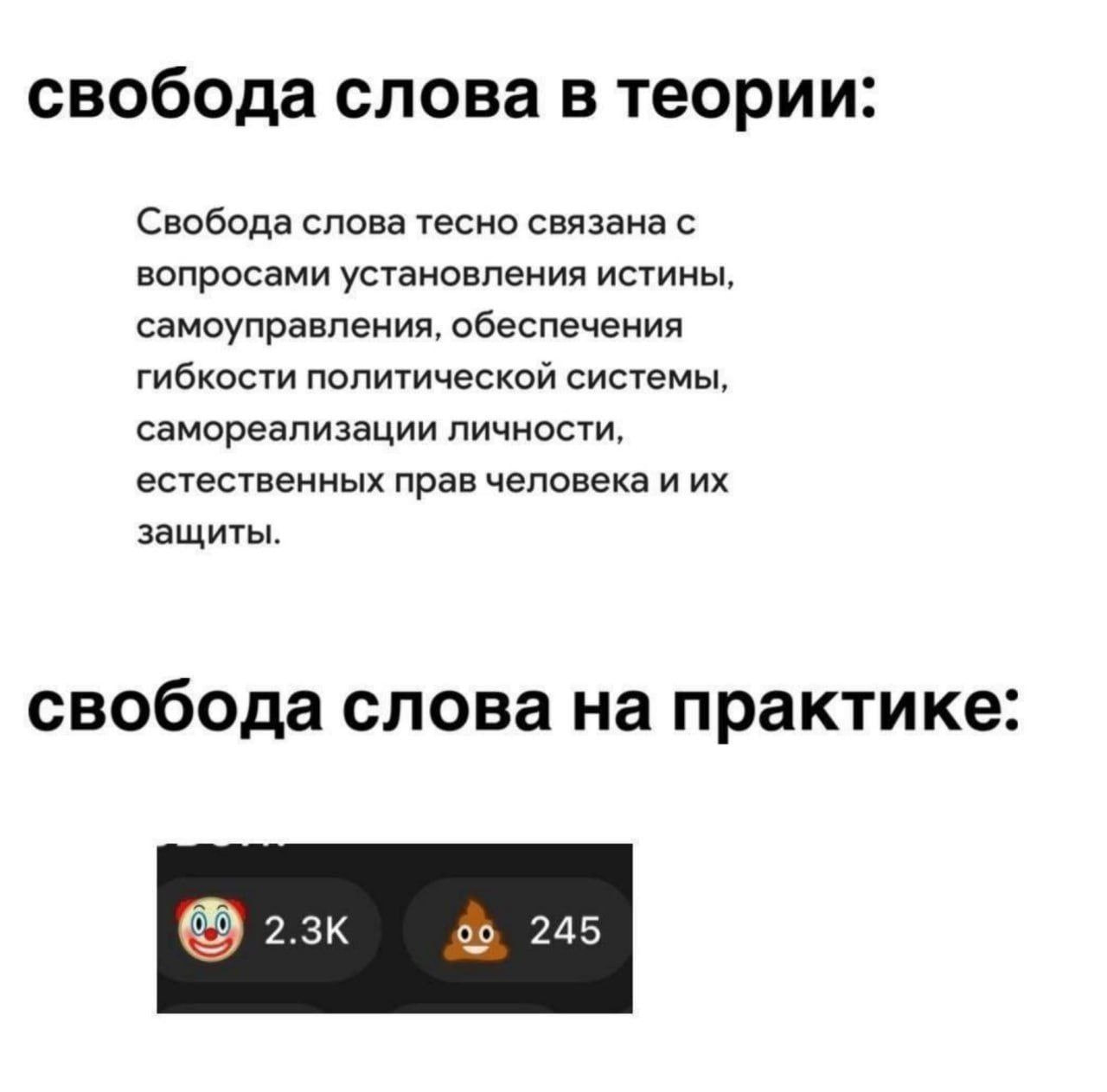 свобода слова в теории: Свобода слова тесно связана с вопросами установления истины, самоуправления, обеспечения гибкости политической системы, самореализации личности, естественных прав человека и за