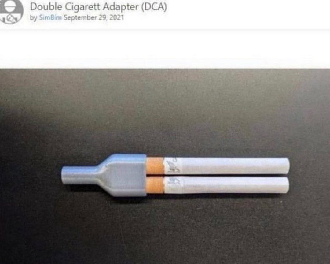 Double Cigarett Adapter (DCA) gus September 29. 2021