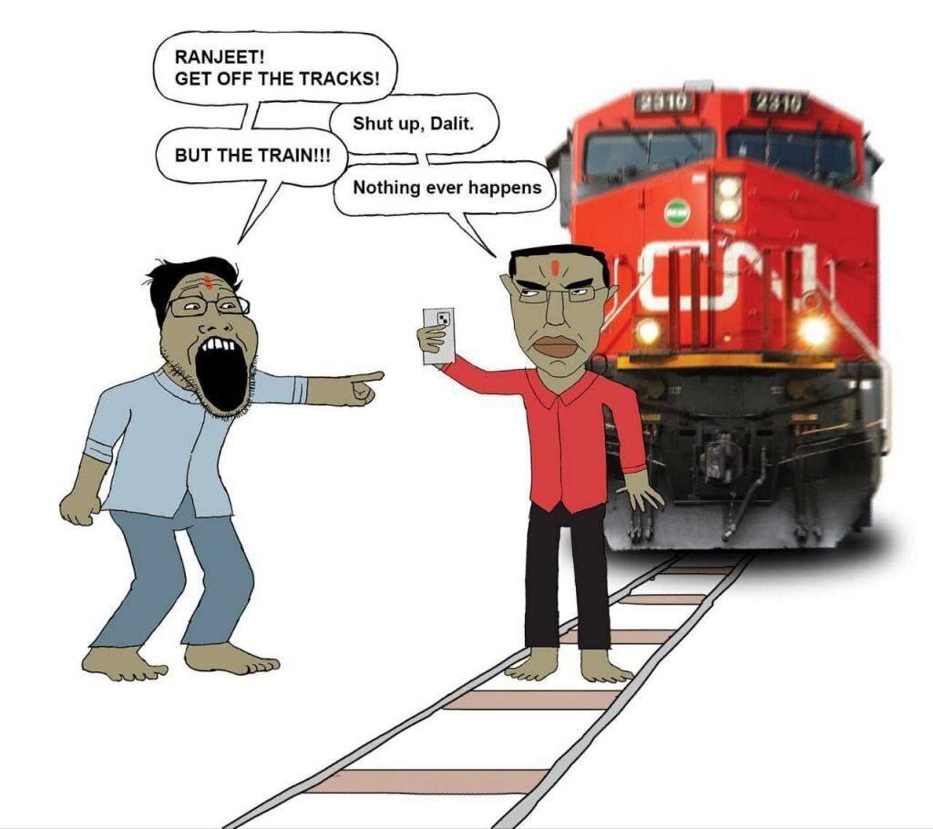 RANJEET! GET OFF THE TRACKS! #910 #410 Shut up, Dalit. BUT THE Nothing ever happens я