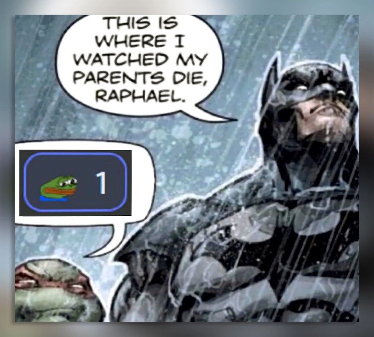 THIS IS WHERE I WATCHED MY PARENTS DIE, RAPHAEL.