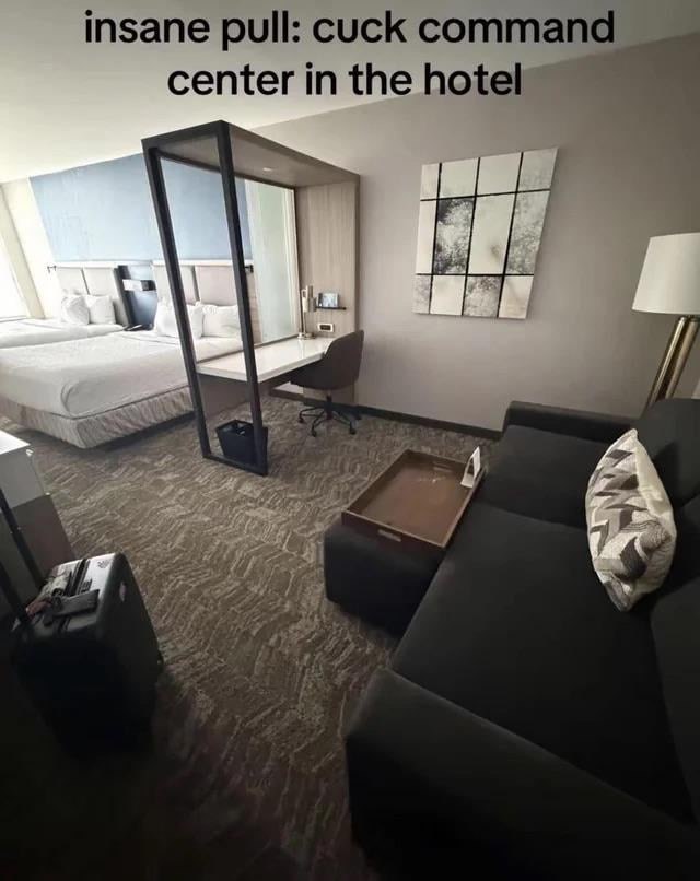 insane pull: cuck command center in the hotel
