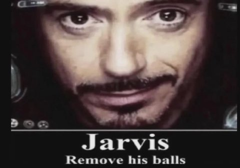 С Jarvis Remove his balls