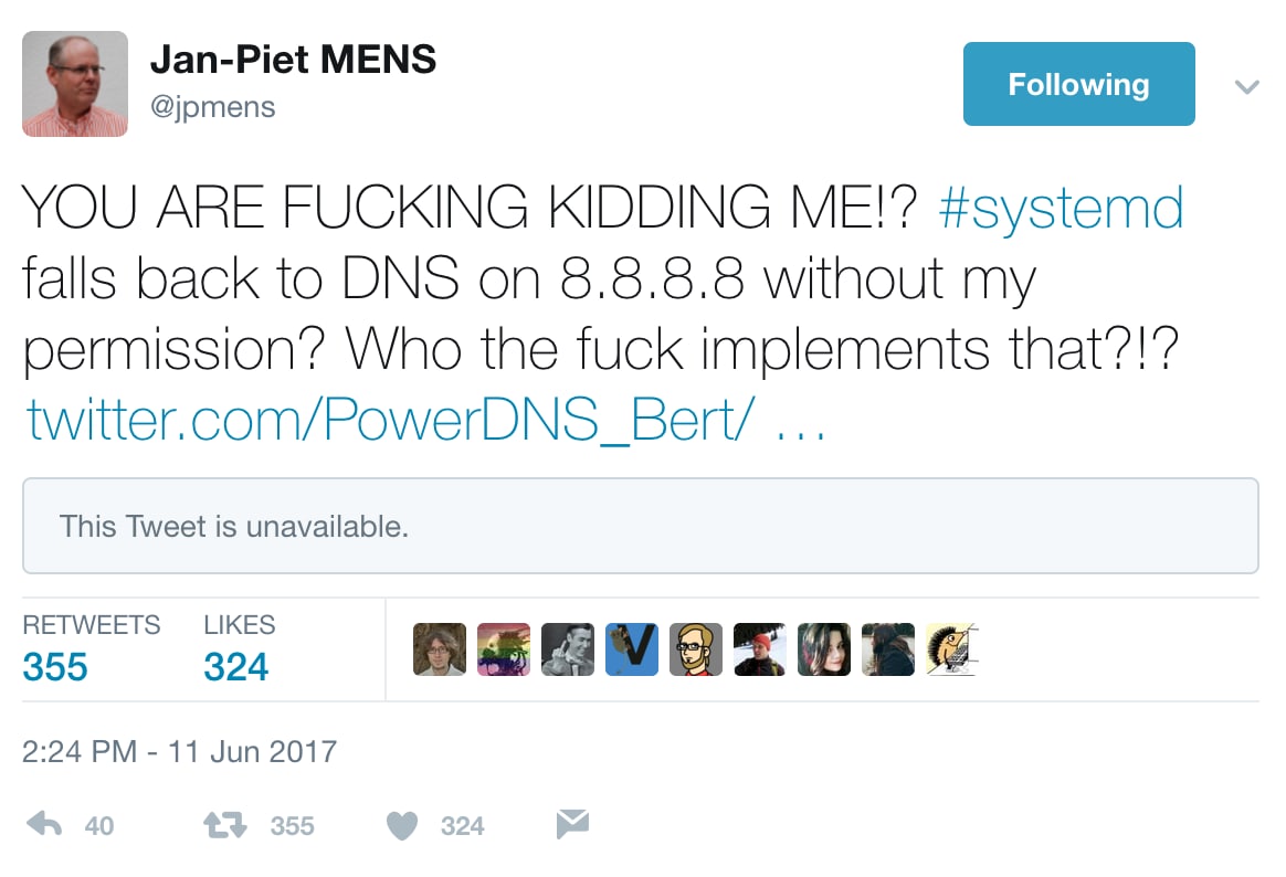 you can't escape google if you use Poettering software(you really shouldn't)