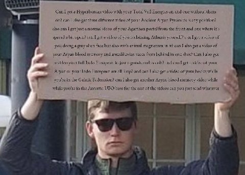 1 Can I get a Hyperborean video with your Total Vril Energies on and one without them on? can I also get three different video of your Ancient Aryan Pyramids is any position? also can I get just a nor