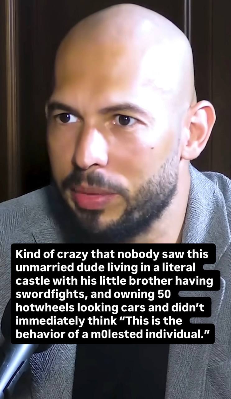 Kind of crazy that nobody sawthis unmarried dude living in a literal castle with his little brother having swordfights, and owning 50 hotwheels looking саг$ immediately think “This is the behavior of 