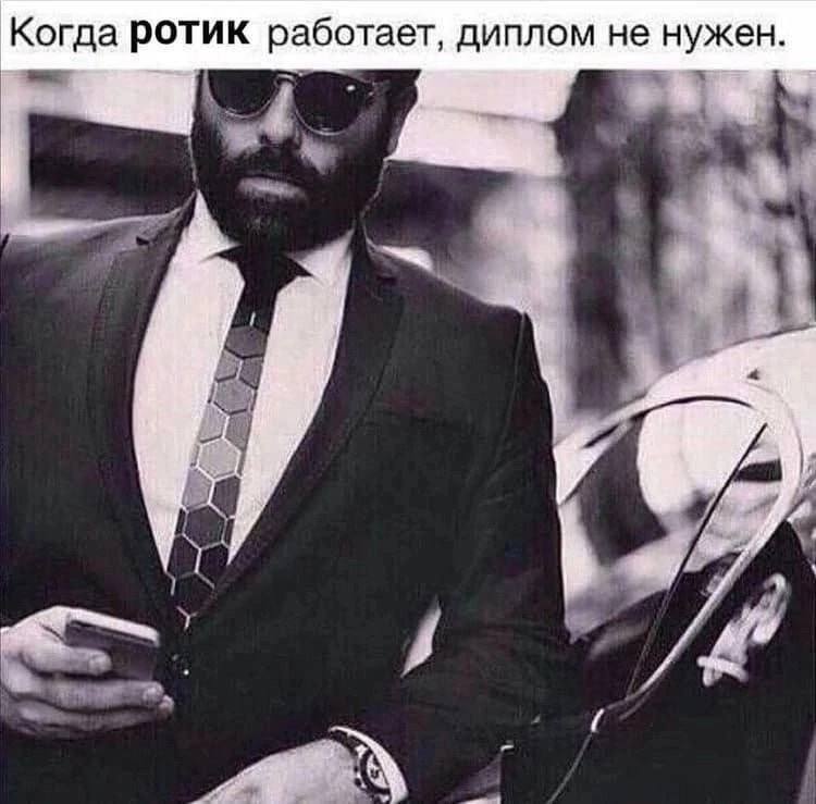 Когда ротик работает, диплом не нужен