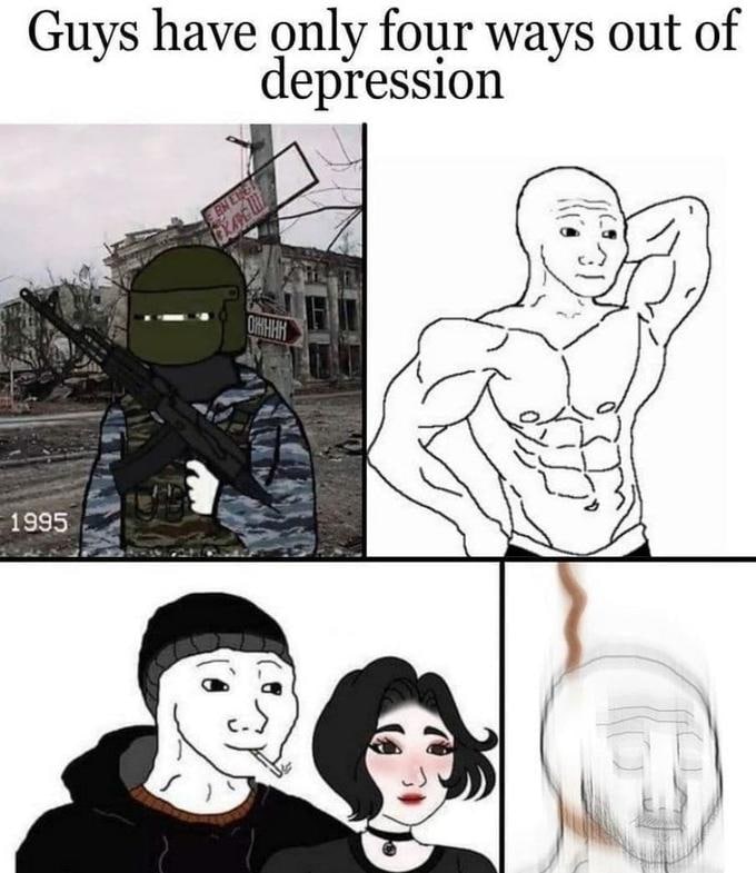 Guys have only four ways out of depression 1995)