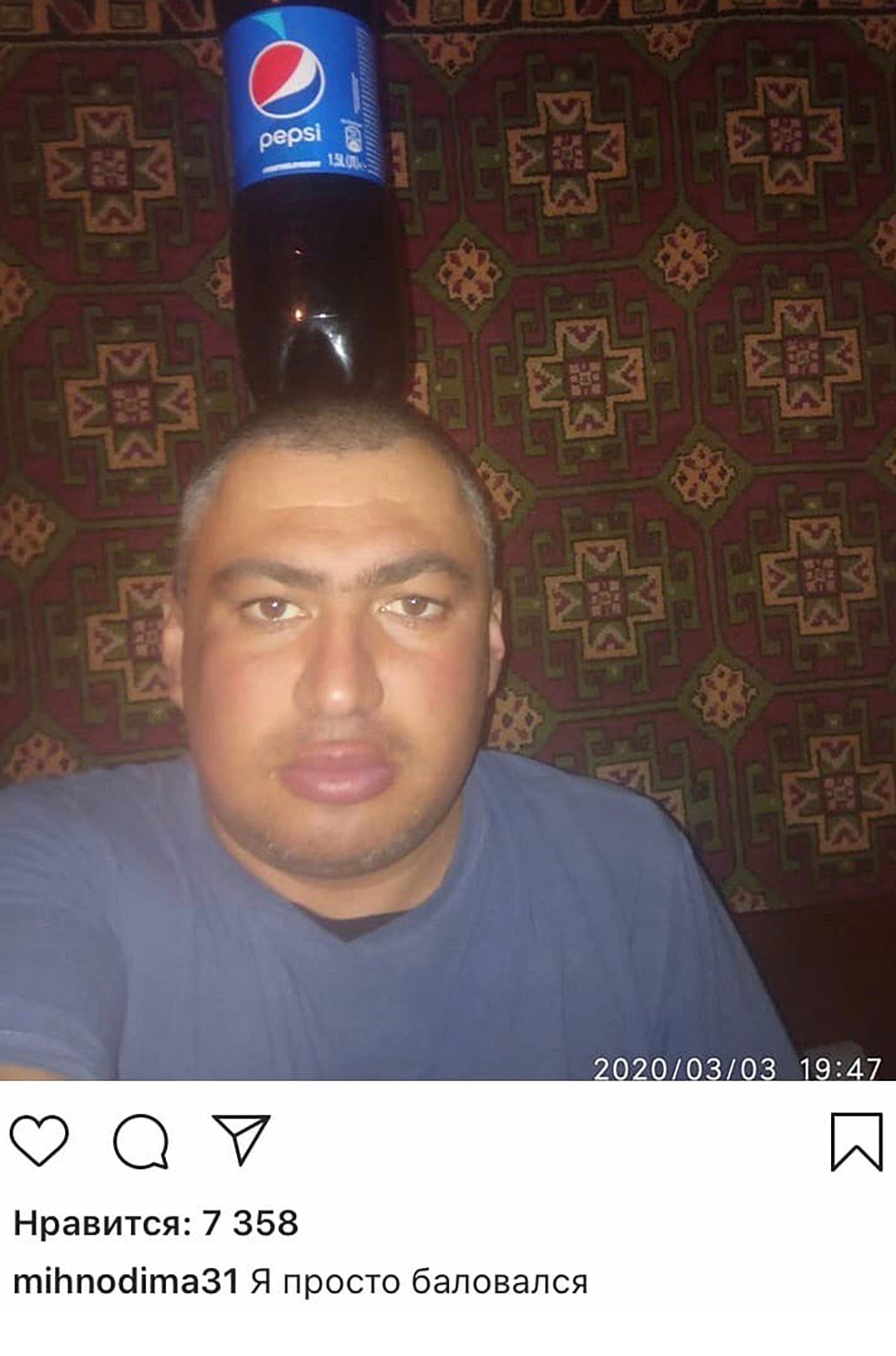 2020/03/03_19:47 Нравится: 7 358 mihnodima31 Я просто баловался