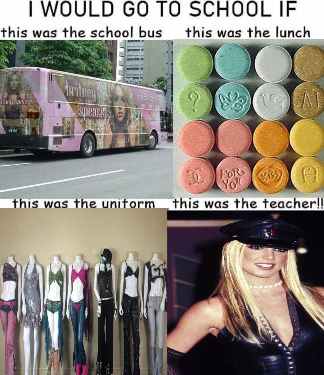 WOULD ТО SCHOOL IF this was the school bus this was the lunch _this was the unitorm was the