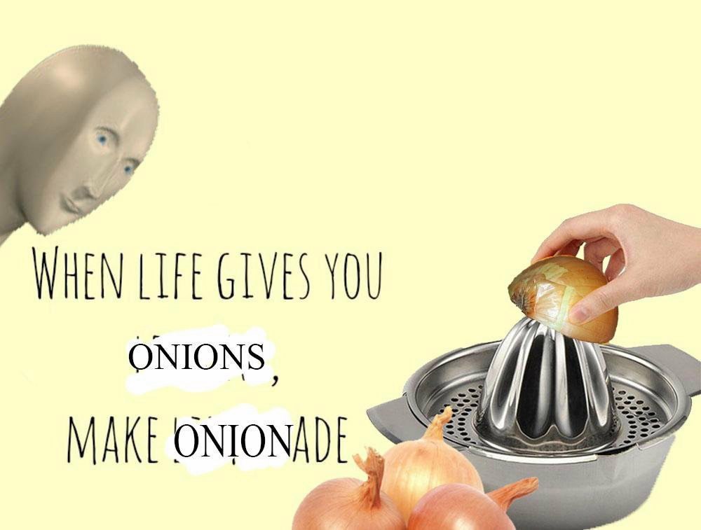 WHEN YOU ONIONS MAKE ONIONADE