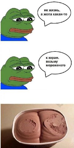 не жизнь, а жопа какая-то к херам. возьму мороженого