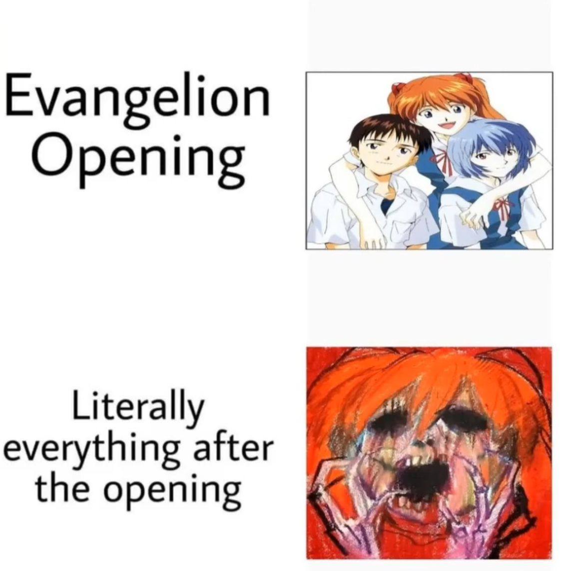 Evangelion Opening Literally everything after the opening