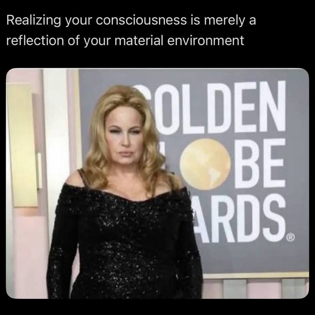 Realizing your consciousness is merely а reflection of your material environment