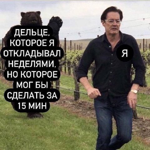 ДЕЛЬЦЕ, КОТОРОЕ Я ОТКЛАДЫВАЛ НЕДЕЛЯМИ, НО КОТОРОЕ МОГ БЫ СДЕЛАТЬ ЗА 15 МИН
