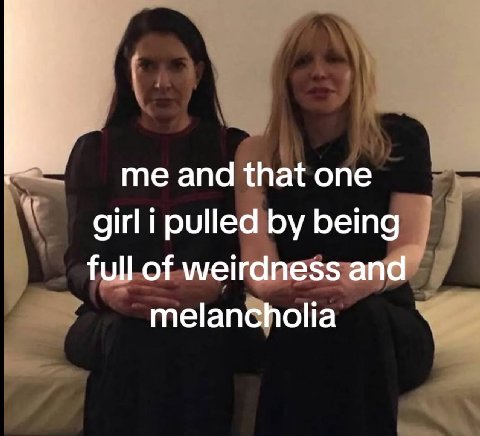 me and that one pulled being full of weirdness and melancholia