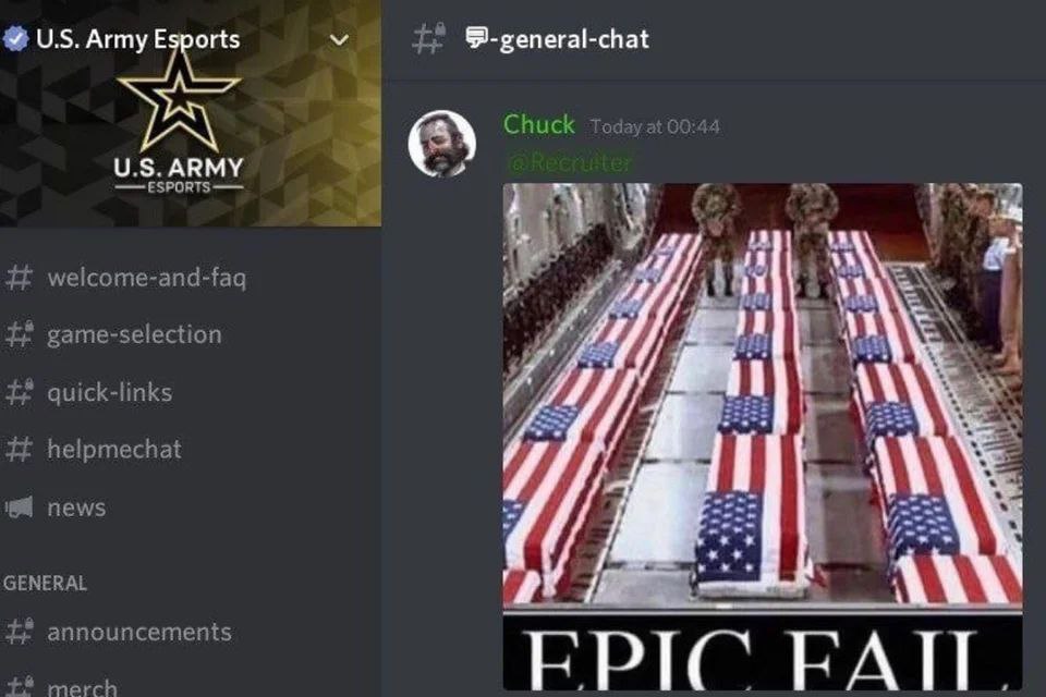 Army Esports ARMY Chuck Today 1 game-selection “A quick-links helpmechat news 9% GENERAL announcements a merch КАП.