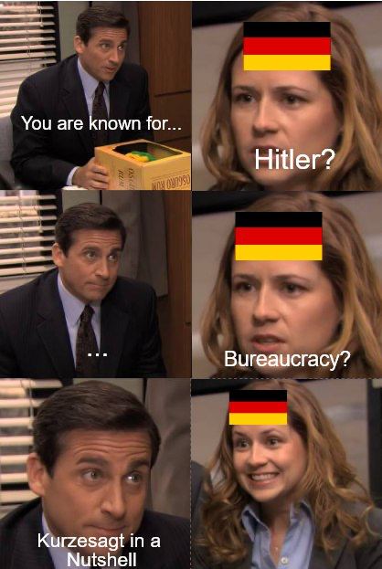 You are known for... Hitler? Bureaucracy? Kurzesagt а Nutshell