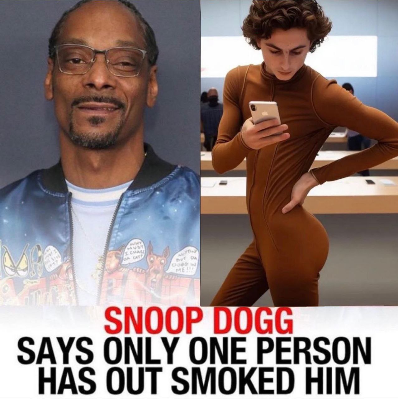 SNOOP SAYS ONLY ONE PERSON HAS OUT SMOKED HIM