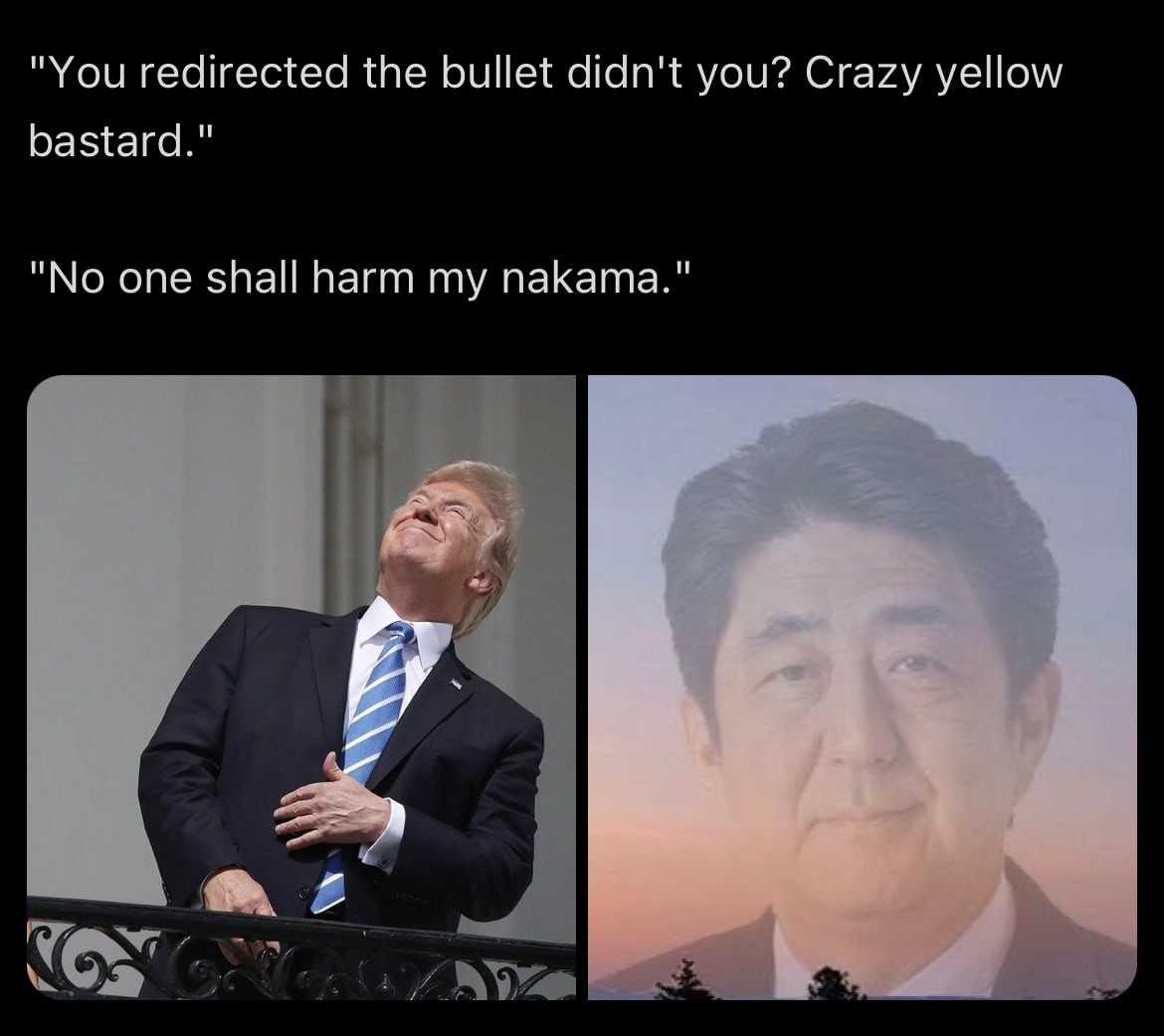 "You redirected the bullet didn't you? Crazy yellow bastard." "No one shall harm my nakama."