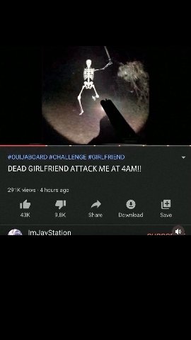 #OUIJABOARD #CHALLENGE #GIRLFRIEND DEAD GIRLFRIEND ATTACK ME AT views 4 hours ago i@ a о Share Download Save ImJavStation