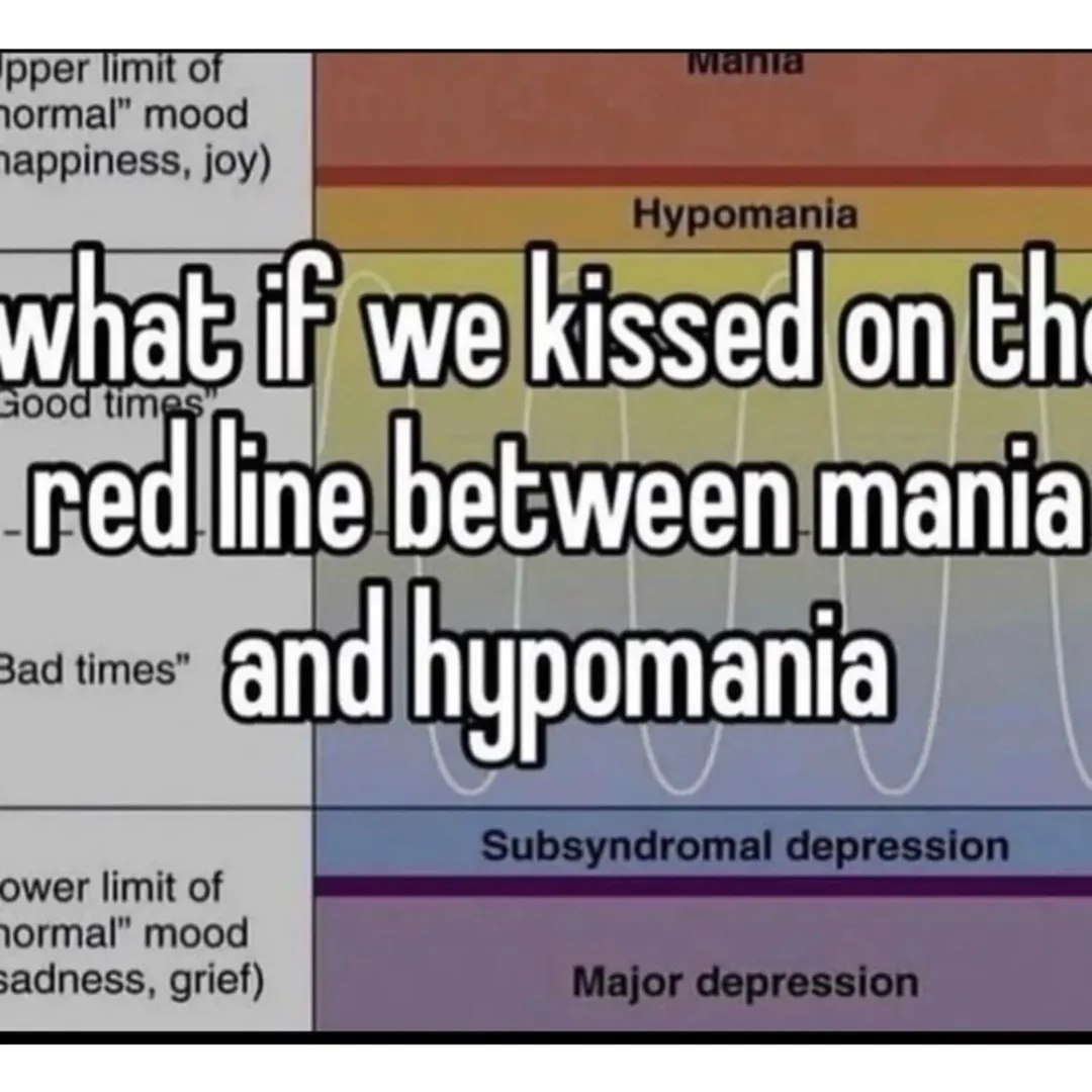 what if we kissed red line between mania and hypomania