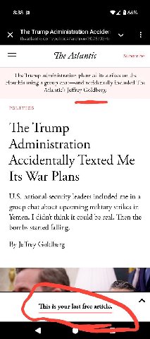 8:38 The Trump theatlan С 3 The Atlantic Subscribe The ‘Trump administration planned its strikes on the Houthis using a group chat—and accidentally included The Atlantic’s Jeffrey Goldberg: POLITICS T