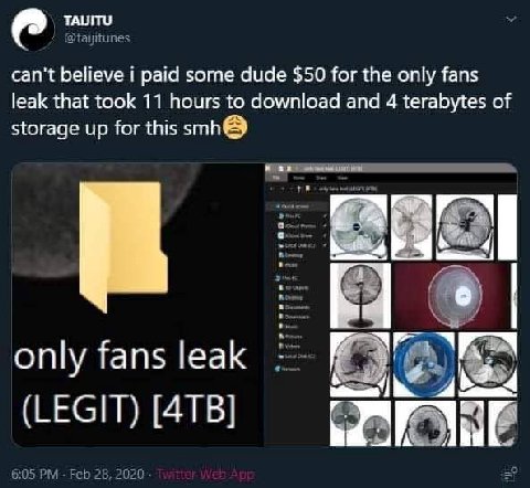 4 ТАИТИ can’t believe paid some dude $50 for the only fans leak that took 11 hours to download and 4 terabytes of storage up for this ily fans leak во 4 (LEGIT)