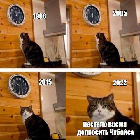 2005 1996 2015 2022 Настало время допросить Чубайса