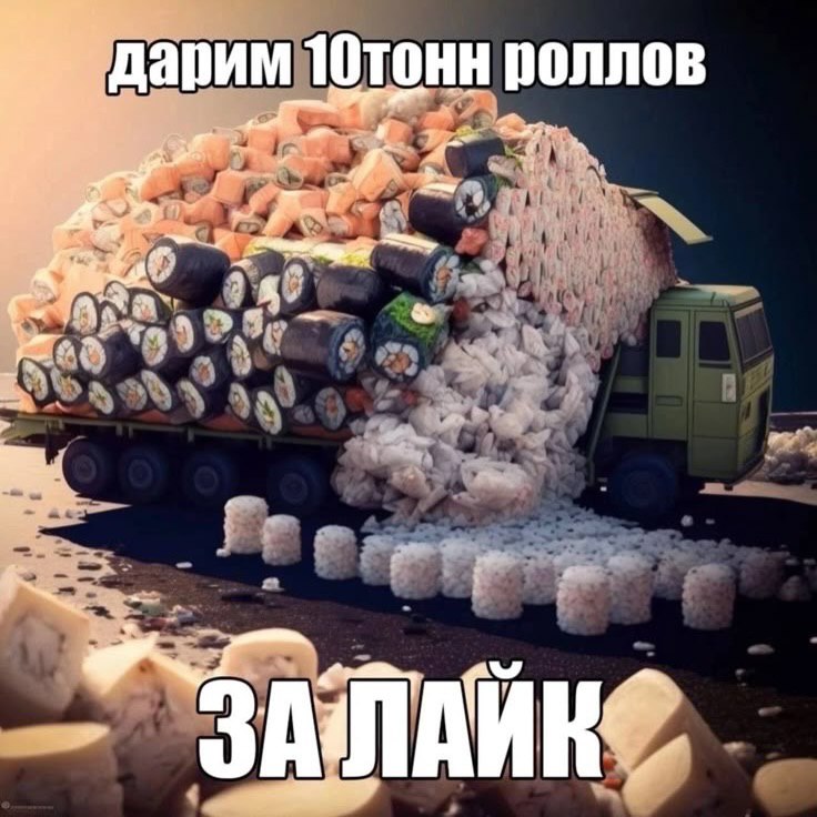 дарим роллов