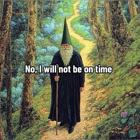 not be on time 7 2-
