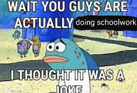 WAIT YOU GUYS ARE: doing