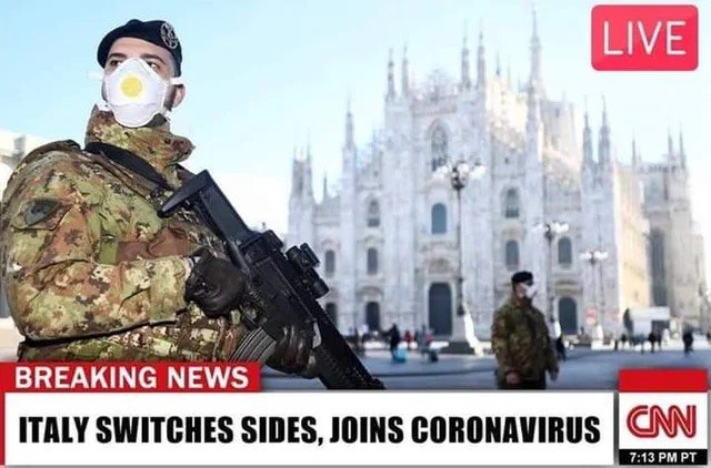 LIVE a BREAKING NEWS ITALY SWITCHES SIDES, JOINS CORONAVIRUS CON 7:13
